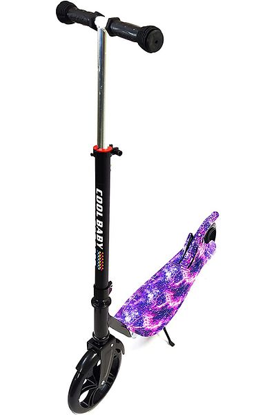 Generic Foldable Kick Scooters for Kids, Ages 6-12, Big Wheels, Adjustable Handle, Rear Fender Brake