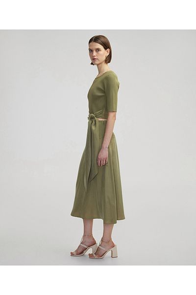 İpekyol Knitwear and Cupro Mix Skirt