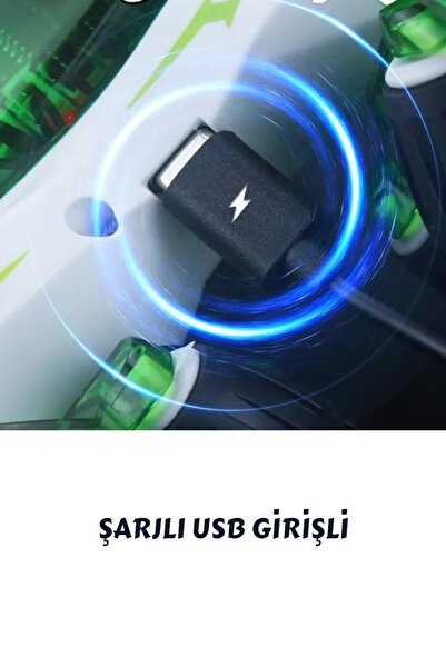 YILDIRIM OYUNCAK Uzaktan Kumandalı Ful Fonksiyon Şarjlı Buhar Sprey Atan Müzikli Stunt Drift Ve Akrobat Araba 15 Cm