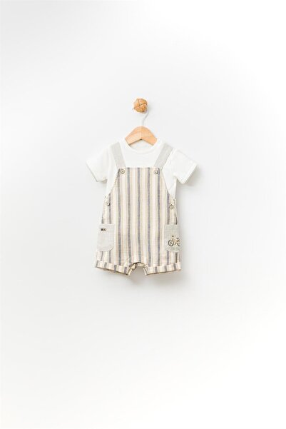 Babydola Erkek Bebek 2 Li Salopet Takım-13765