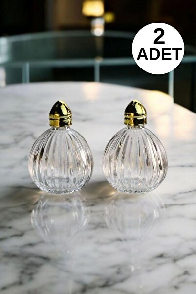 İLİVA 2 Li Gold Headed Salt Shaker Origami Salt Shaker Unspecified Orange Cn