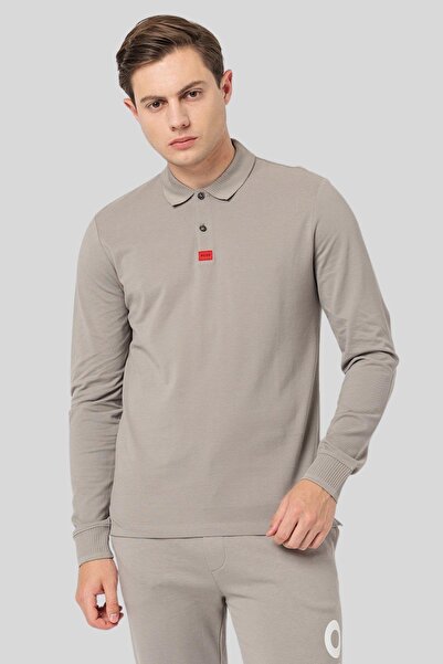 Hugo Boss Hugo Slim Fit Polo Yaka Erkek T-Shirt Bej
