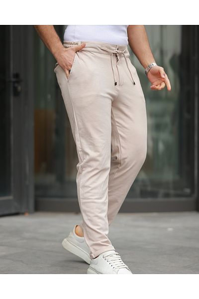 viperkombin Ανδρικό υφασμάτινο παντελόνι Diagonel Lycra Slim Fit Άνετη εφαρμογή