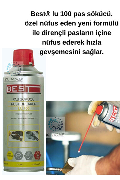 KL HOME BÜYÜK BOY PAS SÖKÜCÜ FAKTÖRLÜ YAĞLAYICI - 400ML