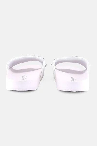 Juicy Couture Women Stoned Slip On Slides, White