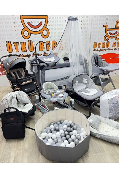 ÖYKÜ BEBEK DUNYASI (19 Parça ) Royal Yeni Doğan Bebek Çeyiz Seti Full Set Par...