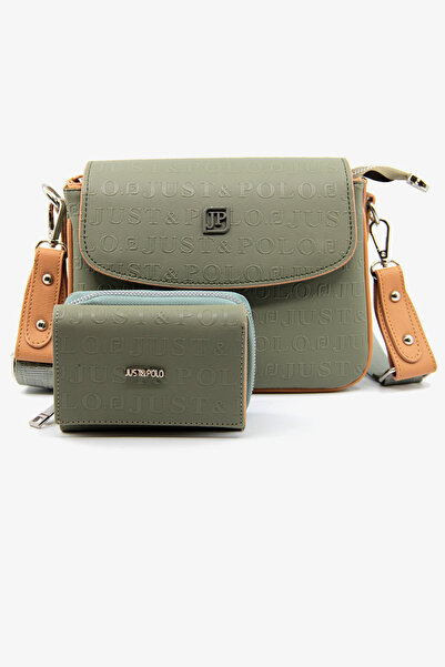 Just Polo Yeni Sezon Kolon Askılı 4 Bölmeli Çağla Yeşil Kadın Omuz Çantası ve...