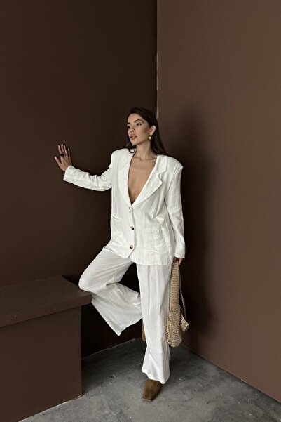 ELİSA Eyesof White Oversize Muslin Set