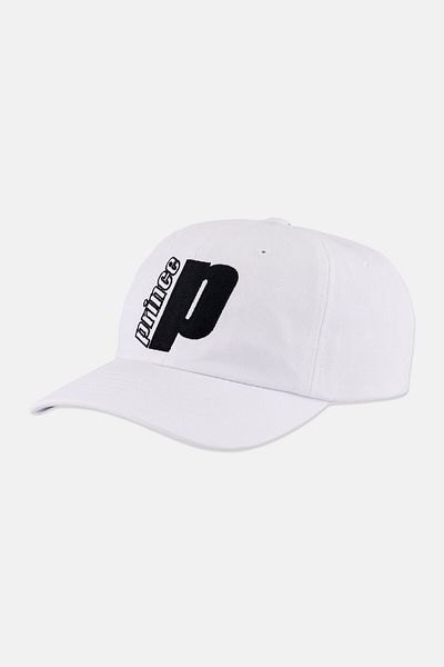 Prince Men Embroidered Logo Caps, White