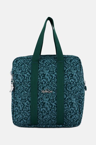 Kipling Women Brand Logo Lunch Bag 26 H X 24 L X 8 W Cm, Green