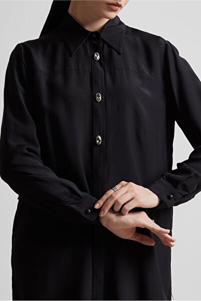 Alvina Shirt Collar Tunic Tunic 45486