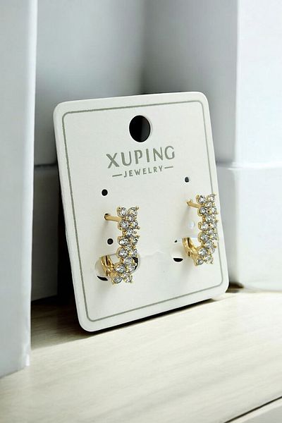 Çlk Accessories Xuping لا يمكن فقدان أقراط زهرة صف 35721