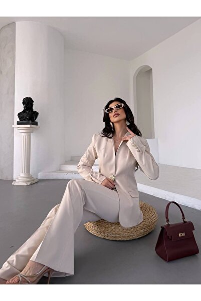ZF BUTİK Gold Button Suit