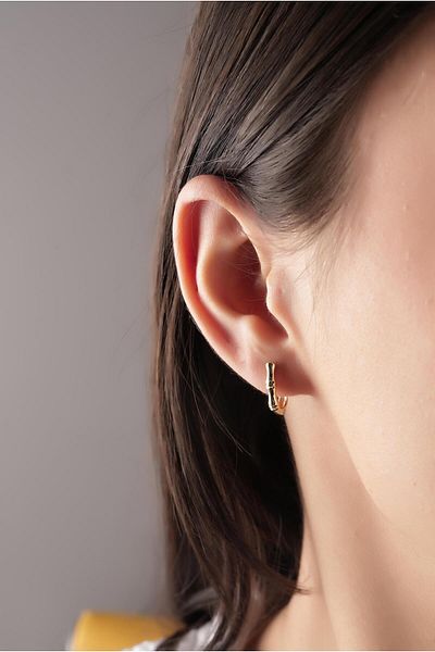Çlk Accessories Xuping لا يفقد اللون الحد الأدنى من الخيزران البيضاوي 35736