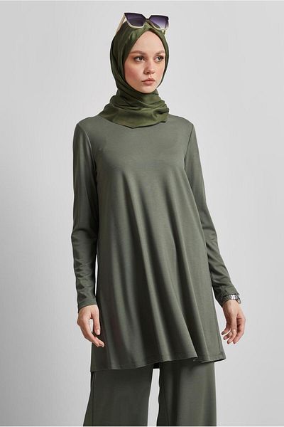 Alvina 45480 Model Crew Neck Tuniki