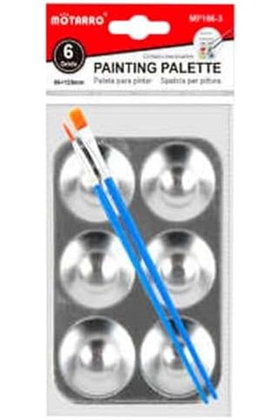 MOTARRO Painting Palette Durable Plastic with Thumb Hole, Ideal for Watercolor, Acrylic & Oil Painting
