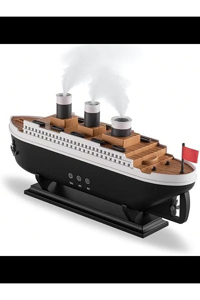 Generic Ship Shape Oil Humidifiers 250ml Remote Control Ultrasonic Jellyfish Aroma Diffuser for Room