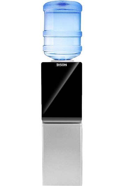 Edison Water Cooler, 600 Watt, 2 Litre, Hot/Cold - Silver Black