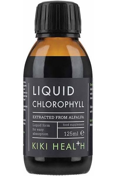 KIKI Health مستخلص الكلوروفيل السائل من نبات البرسيم | مستخلص نقي من نبات البرسيم | خالٍ من المواد الحافظة