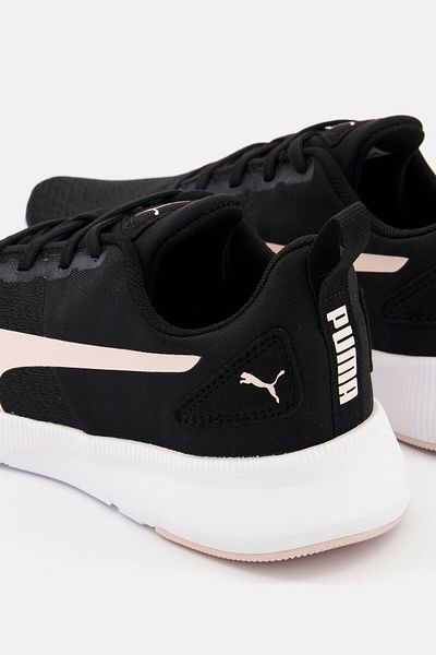 Puma Women Flyer Lace Up Running Shoes, Black