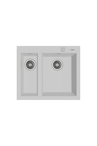 Teka Forsquare 590 Tg Artic Beyaz Tezgah Üstü Granit Evye