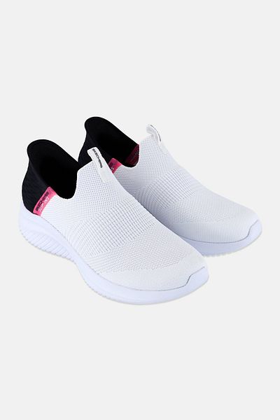 SKECHERS Women Ultra Flex Fresh Time Slip On Training Shoes, White