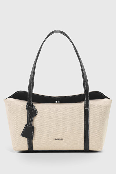 Housebags Kapaklı Bowling Soft Siyah Tote Omuz Çantası 270