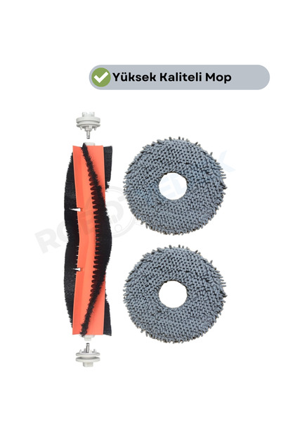 robotyedek Κύρια βούρτσα και σφουγγαρίστρα συμβατή με Dreame X30 Ultra - 3 τεμάχια