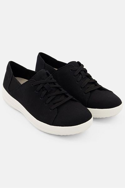 Fitflop Women F Sporty Lace Up Sneaker, Black