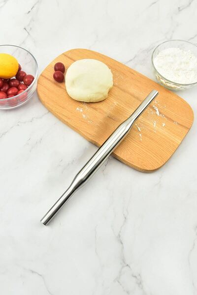 Chavin 304 Çelik 41 cm. Merdane Hamur Açma Aparatı Oklava mt131