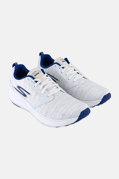 SKECHERS Women La Marathon Ride 7 Lace Up Tennis Shoes, White