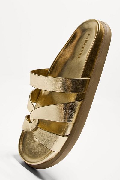 Bershka Flat multi strap sandals