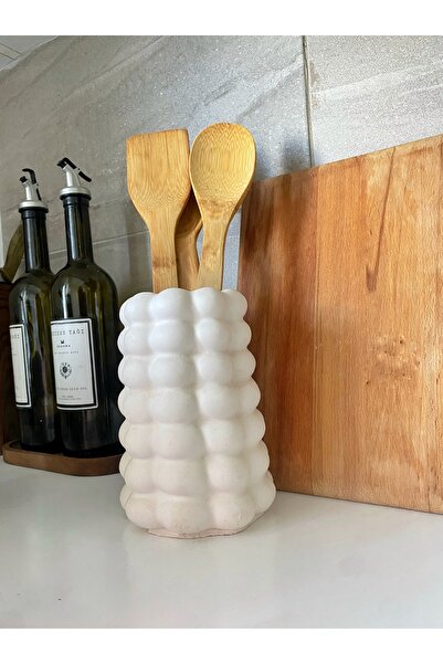 Nonno dekor Baloncuklu Kaşıklık, Bubble Tezgah Üstü Dik Kaşıklık ,Estetik Pinterest Kaşıklık,Dekoratif Organizer