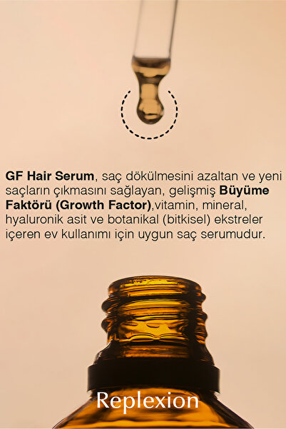 Replexion Gf Hair Serum 120 Ml. / Antı-hair Loss, Haır Growth Serum