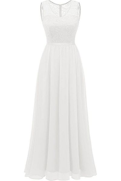 DRESSTELLS Elegant evening dress, white, size L, DRESSELLS