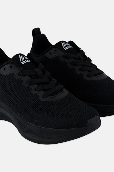RBX Women Lace Up Running Shoes, Black