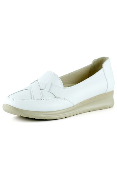 Erkan Saçmacı Pantofi casual cu slip-on cu detaliu cu bandă încrucișată din piele naturală albă Mammina
