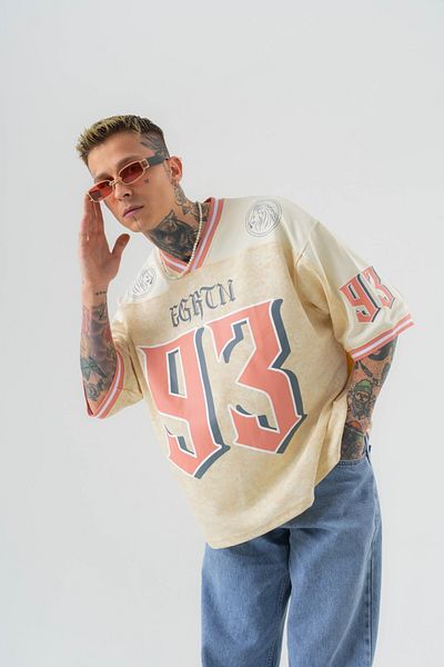 go gang own 93 Huddle Πλυμένο Oversize T-shirt