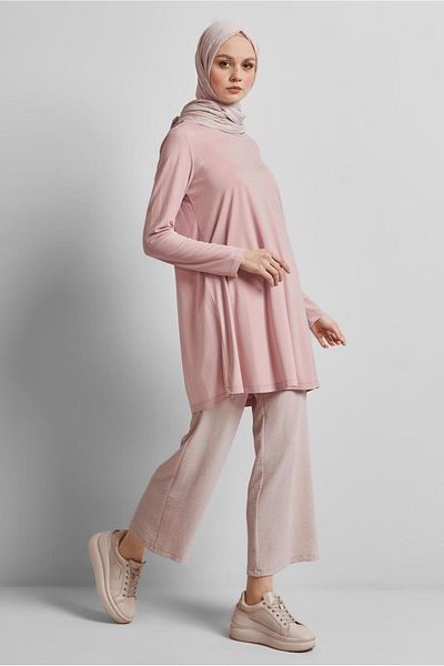 Alvina 45480 Model Crew Neck Tuniki