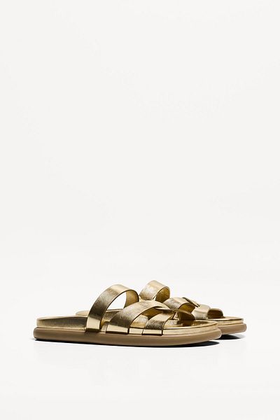 Bershka Flat multi strap sandals