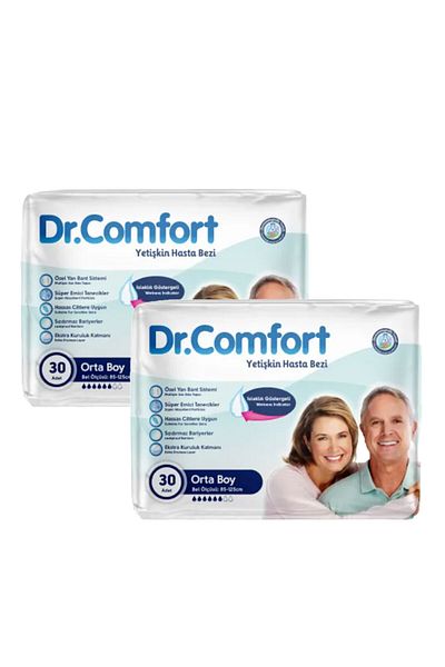 Comfort Dr.Comfort adult diapers, 30 pcs, size M X 2