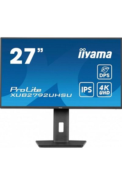 IIYAMA Monitor IPS LED Iiyama 27" XUB2792UHSU-B6, UHD (3840 x 2160), HDMI, DisplayPort, Boxe, Pivot, 4 ms
