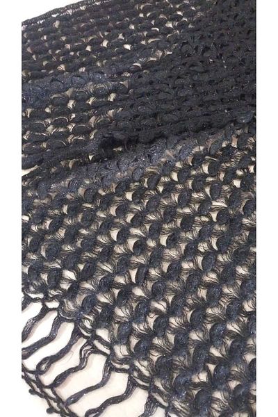 Papatyam Hand Knit Shawl - Crochet I'M Horizontal/Knitted /İinke Ip Fabrics