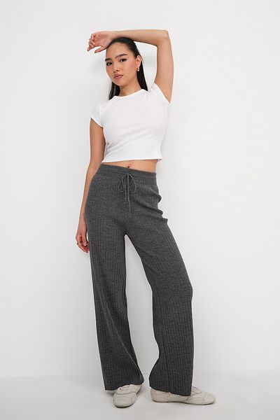 Addax Front Tie Knitwear Trousers Pn188-C3