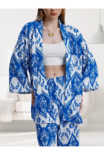 MOONBULL Γυναικείο Σετ Κιμονό με σχέδια