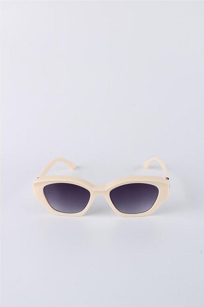 Silvio Monetti Cream Uv400 Protection Women's Sunglasses G25Sm8017R05