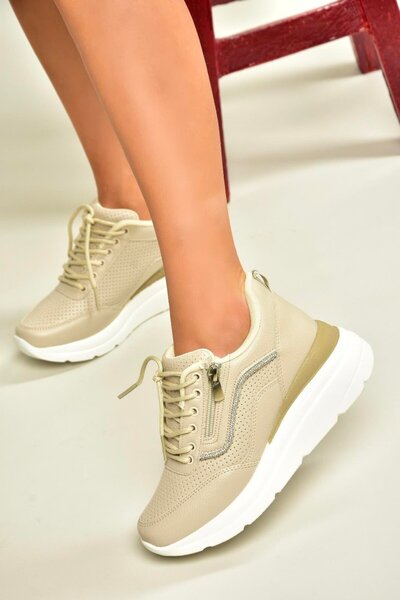 Fox Shoes U702020709 Бежеві кросівки на товстій підошві