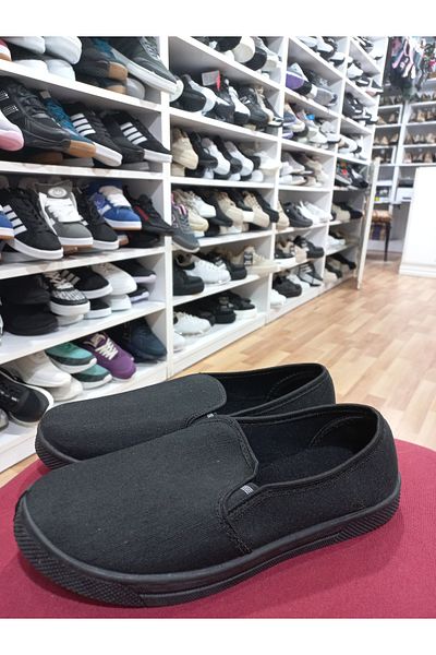 emin kundura Full Orthopedic Linen Laceless Men's Shoes