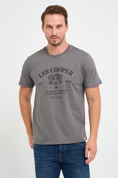 Lee Cooper Men's short-sleeved T-shirt with graphic logo print