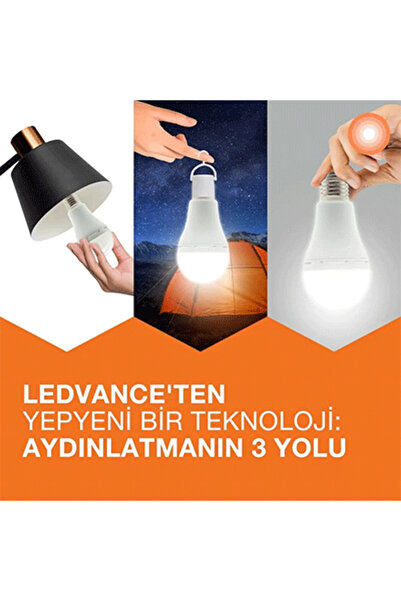 Ledvance 8w/865 A60 E27 Şarj Edilebilir Beyaz Işıklı Profosyonel Led Ampul